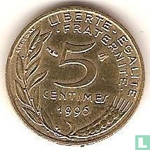 Frankrijk 5 centimes 1996 (4 plooien) - Afbeelding 1