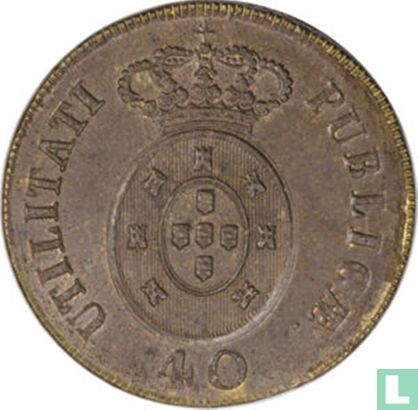 Portugal 40 réis 1826 - Image 2