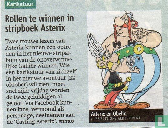 Rol te winnen in stripboek Asterix