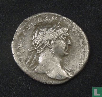 Romeinse Rijk, AR Denarius, 98-117 n. Chr., Trajanus, Roma, 107 n. Chr. - Afbeelding 1