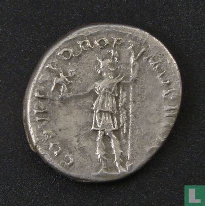 Romeinse Rijk, AR Denarius, 98-117 n. Chr., Trajanus, Roma, 107 n. Chr. - Afbeelding 2