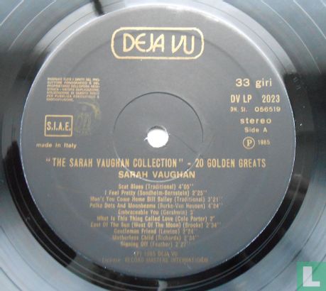 The Sarah Vaughan Collection - 20 Golden Greats - Image 3