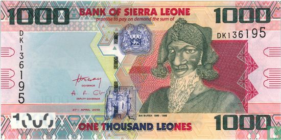 Sierra Leone 1,000 Leones 2010 - Image 1
