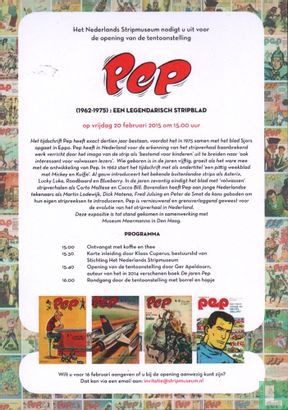 Uitnodiging - Pep (1962-1975): een legendarisch stripblad - Image 2