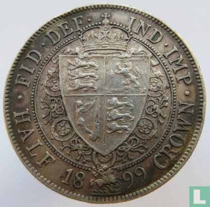 Verenigd Koninkrijk ½ crown 1899 - Afbeelding 1