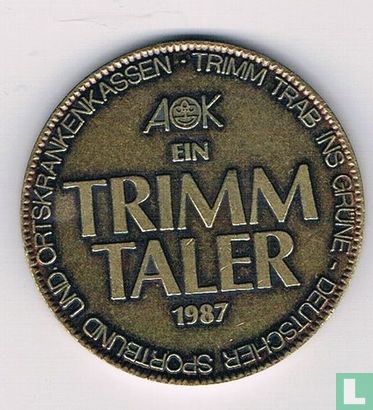 Duitsland AOK ein Trimmtaler 1987 - Afbeelding 1