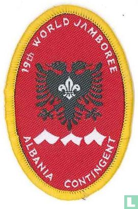 Albania contingent (fake) - 19th World Jamboree (yellow border)