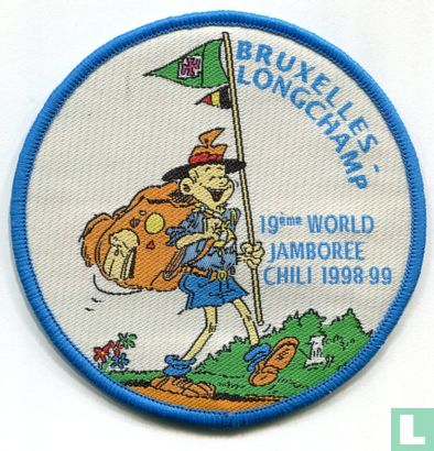Belgian contingent - Bruxelles (blauw) - 19th World Jamboree