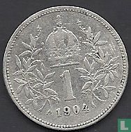 Autriche 1 corona 1904 - Image 1