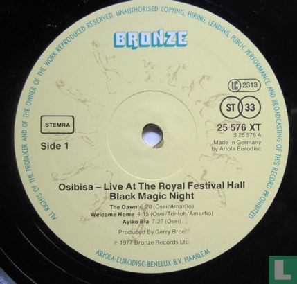 Live at the Royal Festival Hall - Black Magic Night - Afbeelding 3
