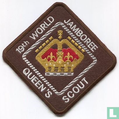 Belize contingent - 19th World Jamboree - Queen's Scout - jacketpatch