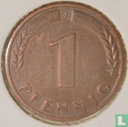 Allemagne 1 pfennig 1950 (J - marque d'atelier de grande) - Image 2