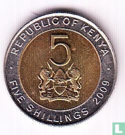 Kenya 5 shillings 2009 - Image 1