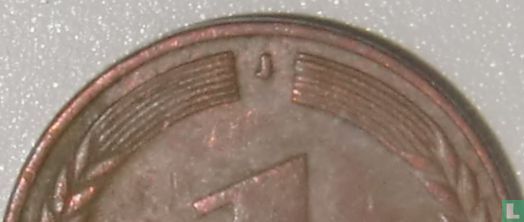 Allemagne 1 pfennig 1950 (J - marque d'atelier de petite) - Image 3