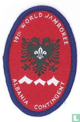 Albania contingent (fake) - 19th World Jamboree (blue border)