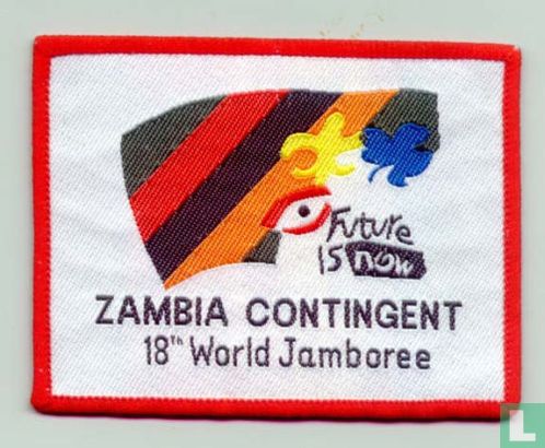 Zambia contingent (fake) - 18th World Jamboree (red border)