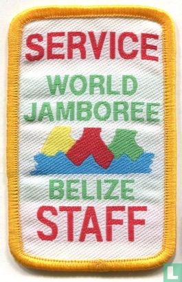 Belize contingent - 19th World Jamboree - Service Staff (yellow border) - Afbeelding 2
