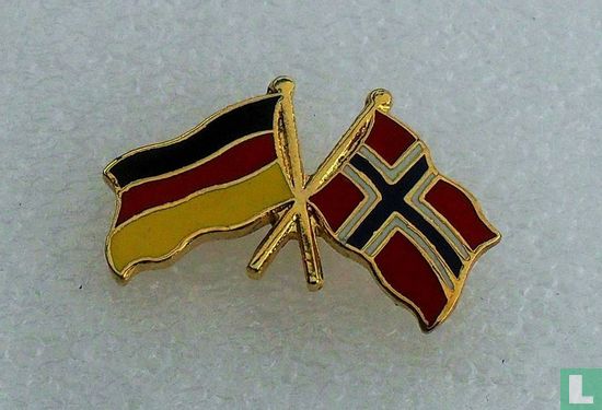 Vlaggen: Duitsland-Noorwegen - Afbeelding 1