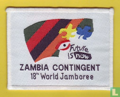 Zambia contingent (fake) - 18th World Jamboree (white border)