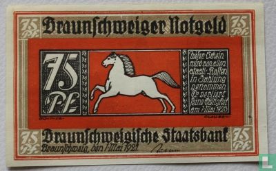 Braunschweig 75 Pfennig 1921 (k) - Bild 1