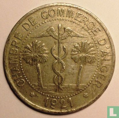 Algerije 10 centimes 1921 (met J. Bory) - Afbeelding 1