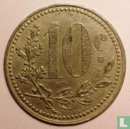 Algérie 10 centimes 1921 (avec J. Bory) - Image 2