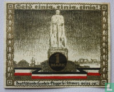 Hamburg, Kultur- und Sportwoche 1 Mark 1921 - Afbeelding 1