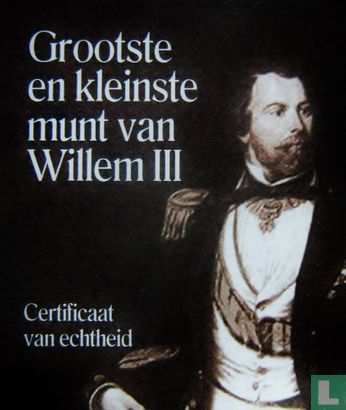 Netherlands combination set "Grootste en kleinste munt van Willem lll" - Image 1