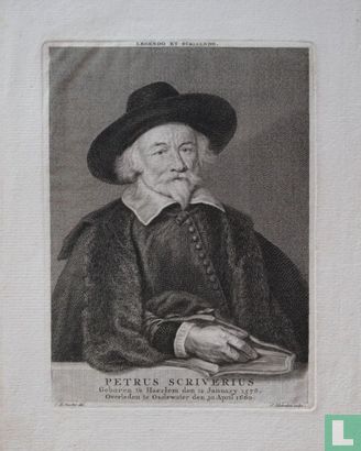 PETRUS SCRIVERIUS Geboren te Haerlem den 12 January 1576. Overleden te Oudeater den 30 April 1660.