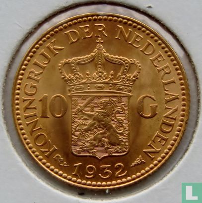 Netherlands 10 gulden 1932 - Image 1