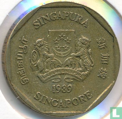 Singapore 1 dollar 1989 - Afbeelding 1