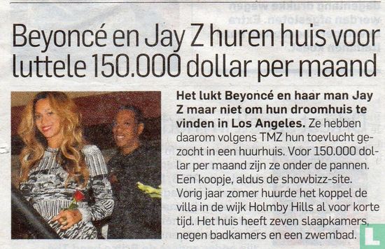 Beyoncé en Jay Z huren huis voor luttele 150.00 dollar per maand