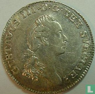 Zweden 1/6 riksdaler 1786 - Afbeelding 2