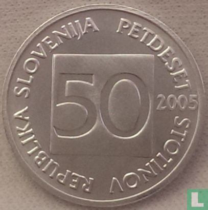 Slovenia 50 stotinov 2005 - Image 1