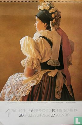 Kalender 1986 Bruidstradities in Tsjechoslowakije - Afbeelding 2