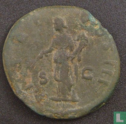 Romeinse Rijk, AE As, 117-138 AD, Hadrianus, Rome, 121-122 AD - Afbeelding 2