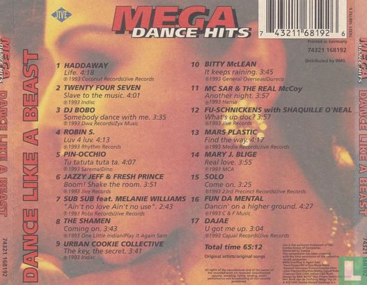 Mega Dance Hits - Dance Like a Beast - Image 2