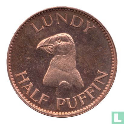 Lundy 0.5 Puffin 1965 (Bronze - Proof) - Image 1