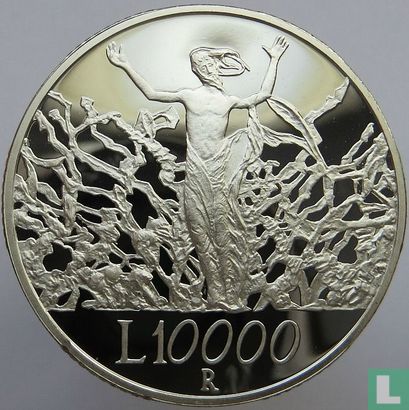 Italy 10000 lire 2000 (PROOF) "The peace" - Image 2
