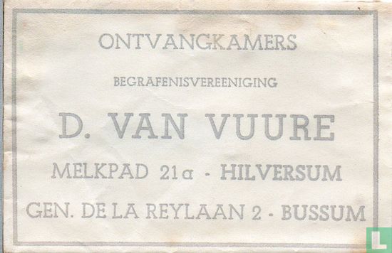 Begrafenisvereeniging D. van Vuure - Image 1