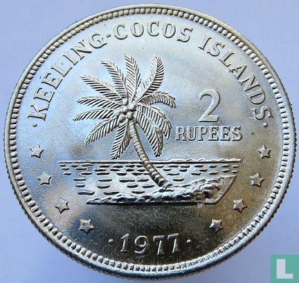 Cocos (Keeling) Islands 2 rupees 1977 - Afbeelding 1