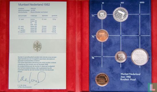 Netherlands mint set 1982 (PROOF) - Image 2