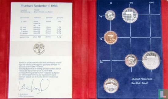 Nederland jaarset 1986 (PROOF) - Afbeelding 2