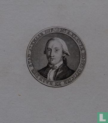 Mr. A. KLAVER HOOFD OFFICIER EN RAAD DER STAD ALKMAAR 1787.