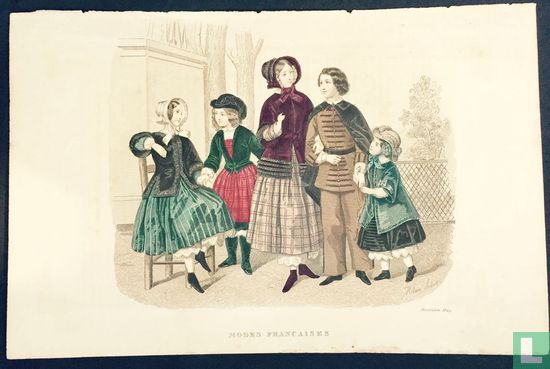 Parents et 3 enfants - Décembre 1849 - Image 1