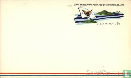 50th Anniversay-Purchase of the Virgin Islands-USA Airmail - Image 1