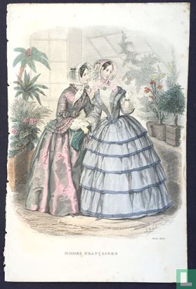 Deux femmes dans la veranda - Août 1850 - Afbeelding 1