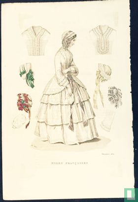 Une femme et chapeaux - Novembre 1850 - Image 1