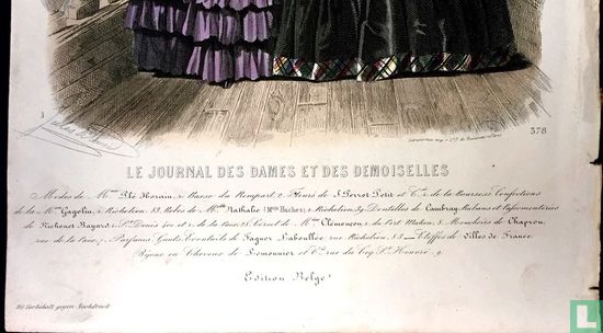 Modes de Mme Plé Horiau; Deux femmes sur la terasse (1850-1853) - 378 - Image 2