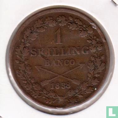 Sweden 1 skilling banco 1838 - Image 1